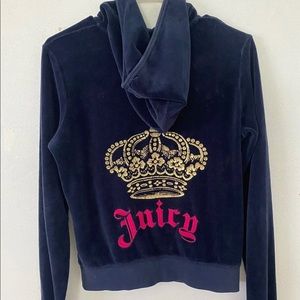 Juicy Couture Authentic zip up crown jacket y2k